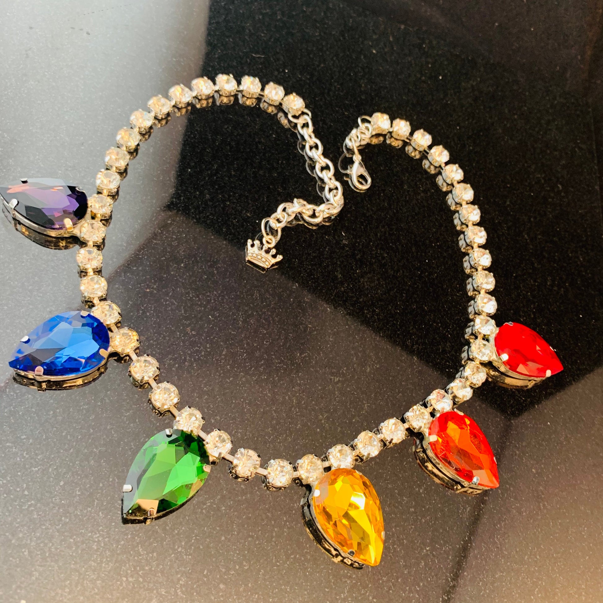 Pride necklace / rainbow Necklace / Adjustable / Drag Queen Costume Jewelry / Cocktails Jewellery / Gay pride / Queer