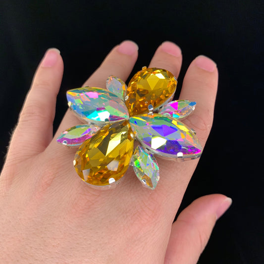 Statement Ring / Cocktail Dress Ring / Adjustable back / Gift / Drag Queen Ring /Costume Jewellery / Cabaret Jewels