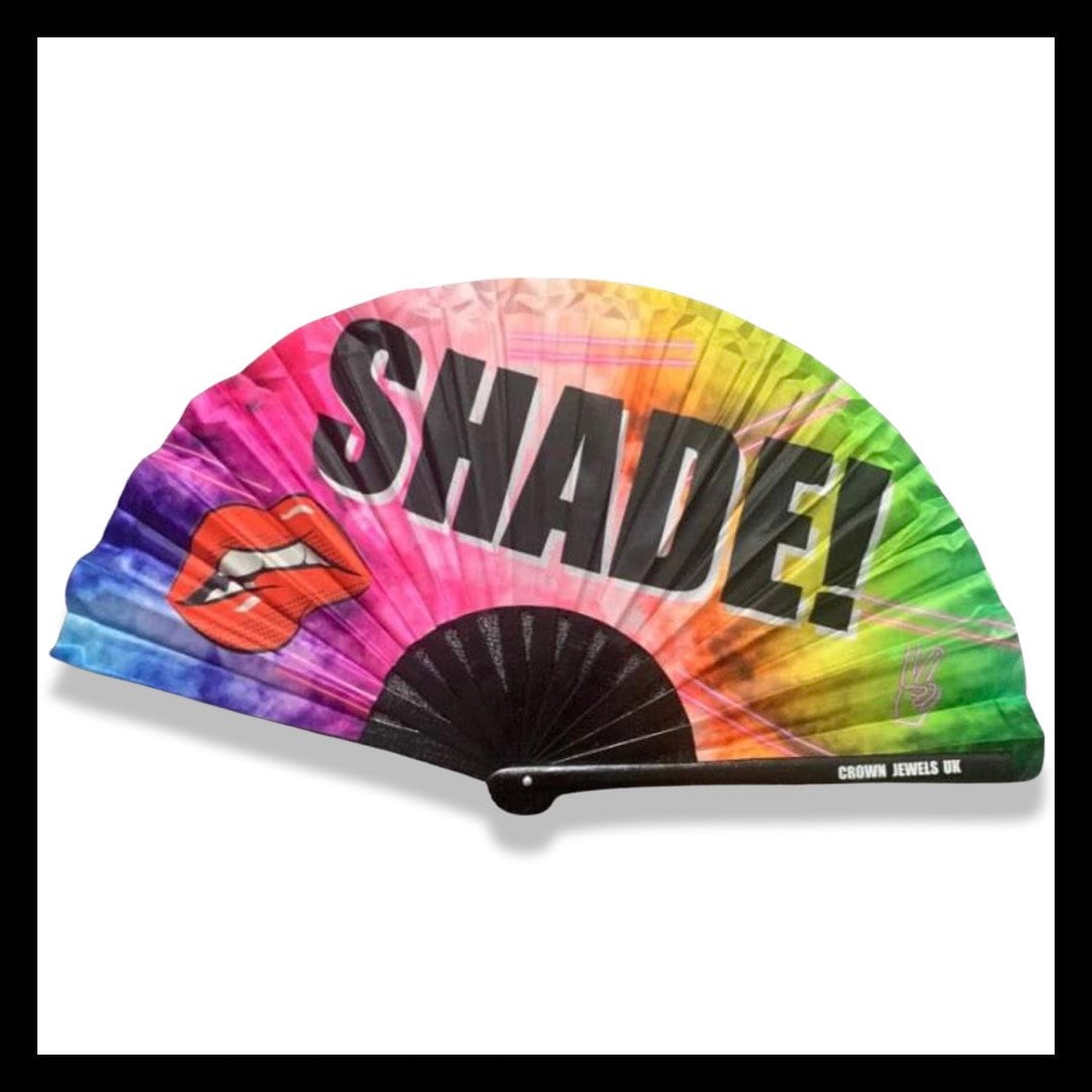 Shade, Drag Queen Bamboo Hand Fan, Fans, Clack Fan, Loud Fan, Bang Fan