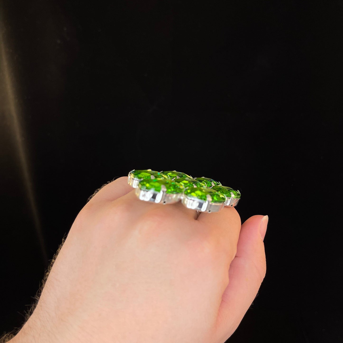 Stunning Ring / Cocktail Dress Ring / Adjustable back / Gift / Drag Queen Ring /Large Costume Jewellery Ring