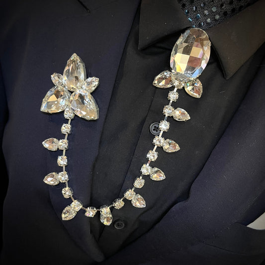 Crystal suit jewellery / smart dress jewellery / wedding / party / prom
