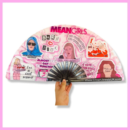 Mean Girls fan, Drag Queen Bamboo Hand Fan, Fans, Clack Fan, Loud Fan, Bang Fan