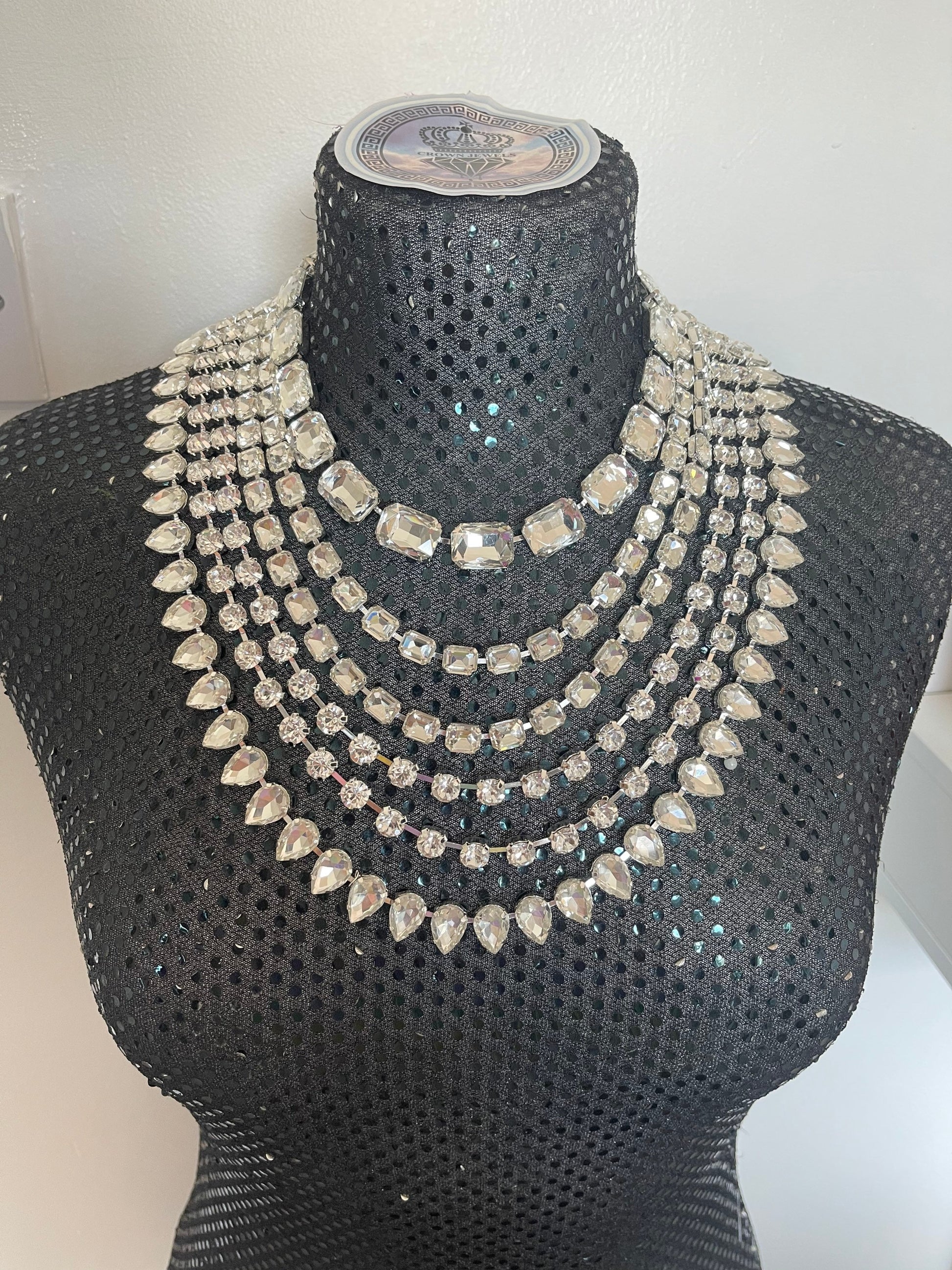 Large Statement necklace / Pendent Necklace / Adjustable / Drag Queen Costume Jewelry / Cocktails Jewellery