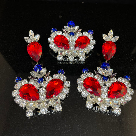 Queen Elizabeth II Brooch and Earrings / The Queen / Queen memorabilia / Queen of England