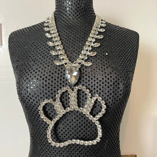Bear Necklace / Pendent Necklace / Adjustable / Drag Queen Costume Jewelry / Cocktails Jewellery